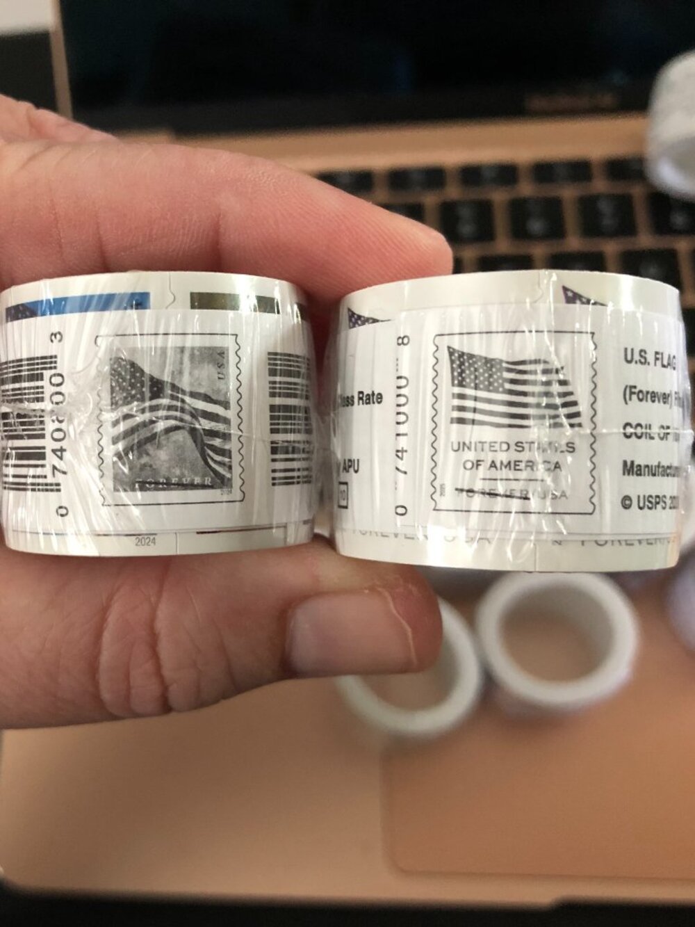 Two SEALED Rolls of Stamps in Time for Holiday Cards, Never Expire